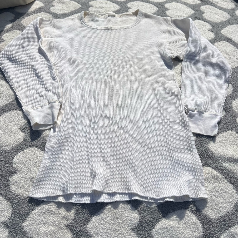 Vintage Arctex 100% Cotton Long Sleeve Thermal Undershirt Size XL